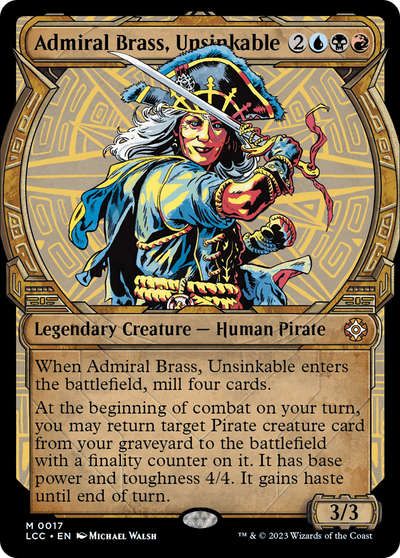 Admiral Brass, Unsinkable (Showcase) [The Lost Caverns of Ixalan Commander] 