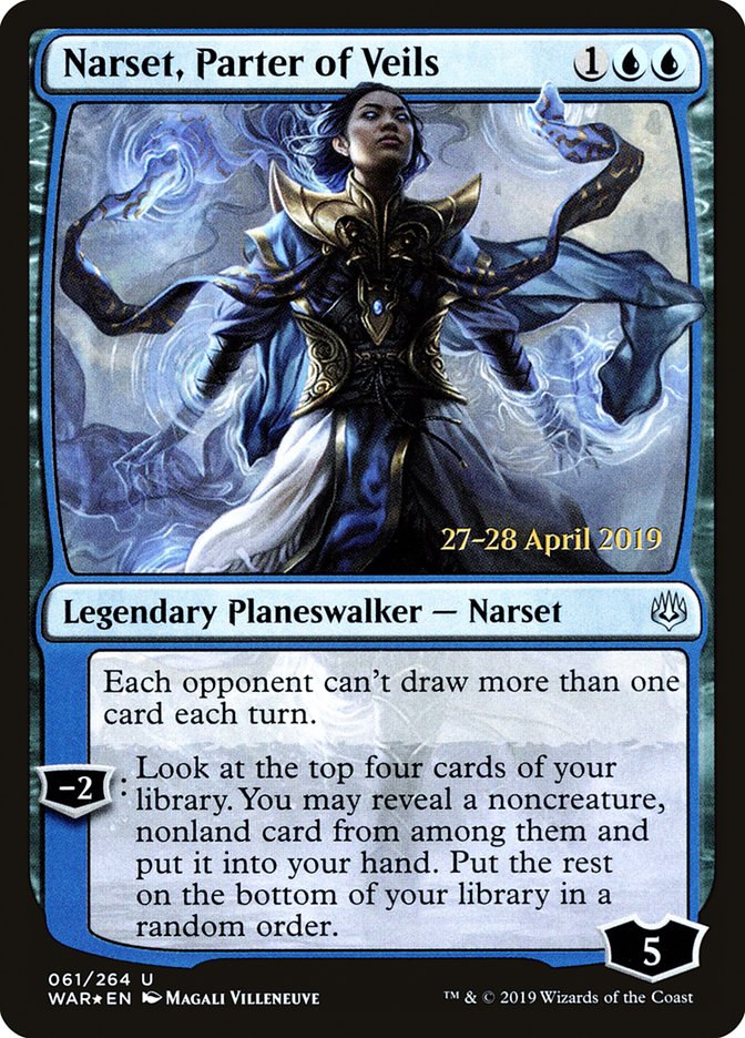 Narset, Parter of Veils [War of the Spark Prerelease Promos] 