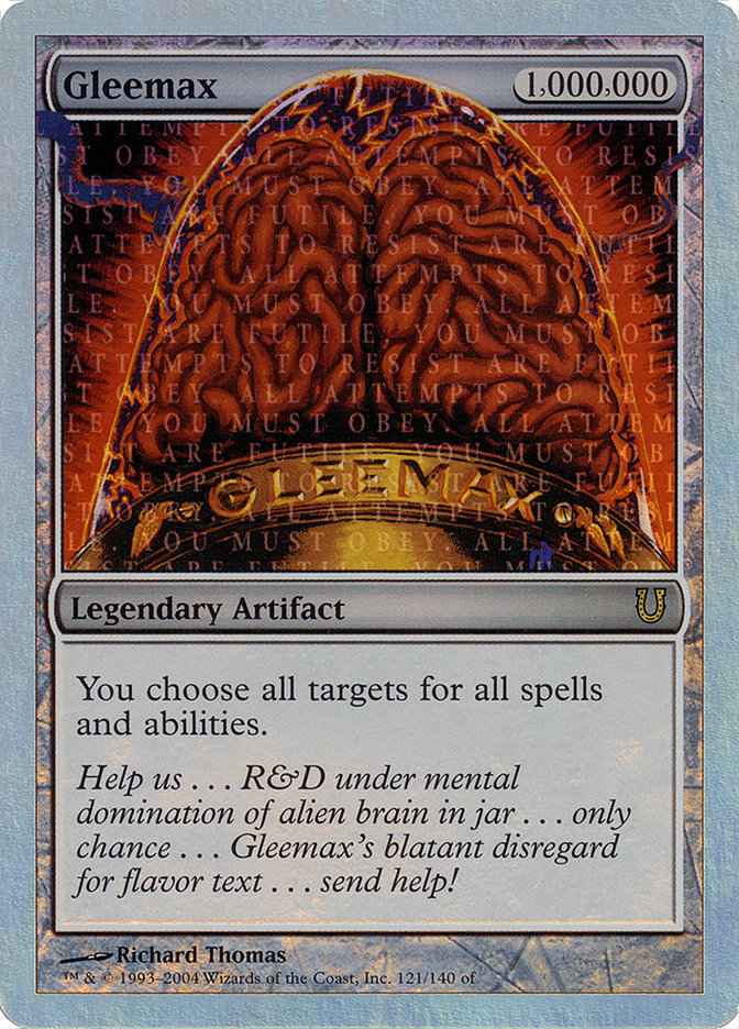 Gleemax (Alternate Foil) [Unhinged] 