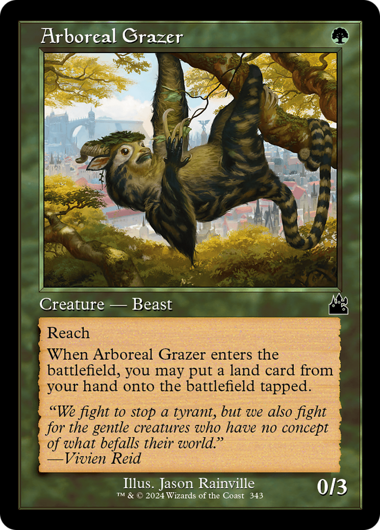 Arboreal Grazer (Retro Frame) [Ravnica Remastered] 