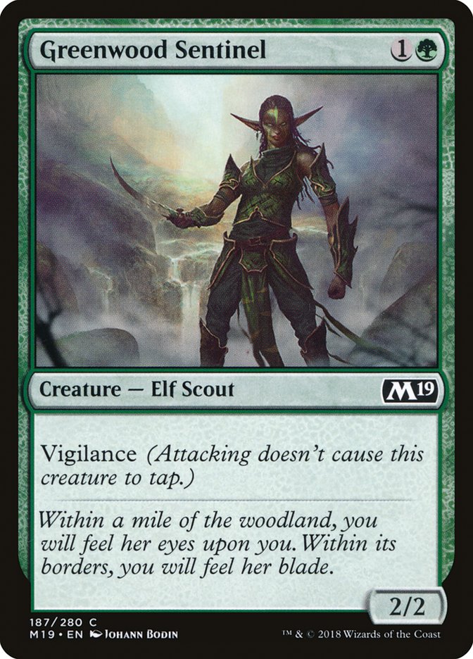 Greenwood Sentinel [Core Set 2019] 