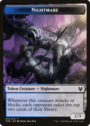 Human Soldier // Nightmare Double-Sided Token [Theros Beyond Death Tokens] 