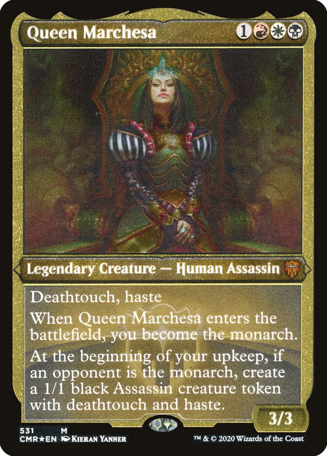 Queen Marchesa (Etched) [Commander Legends] 