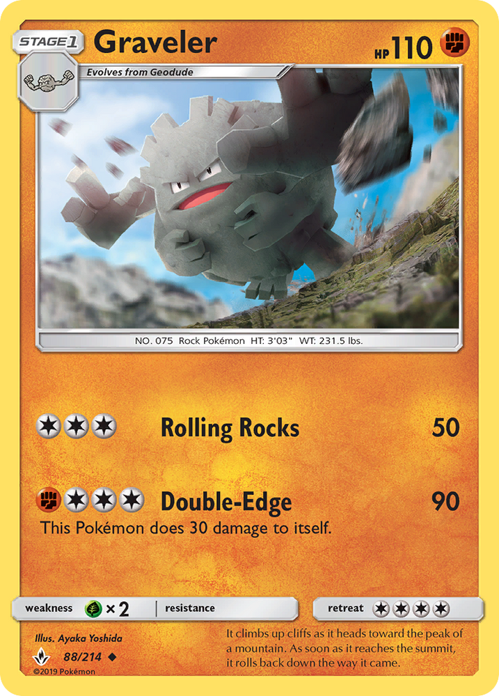 Graveler (88/214) [Sun &amp; Moon: Unbroken Bonds] 