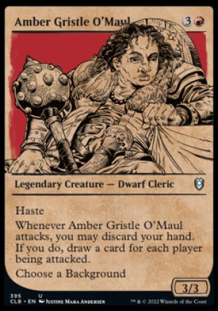 Amber Gristle O'Maul (Showcase) [Commander Legends: Battle for Baldur's Gate] 