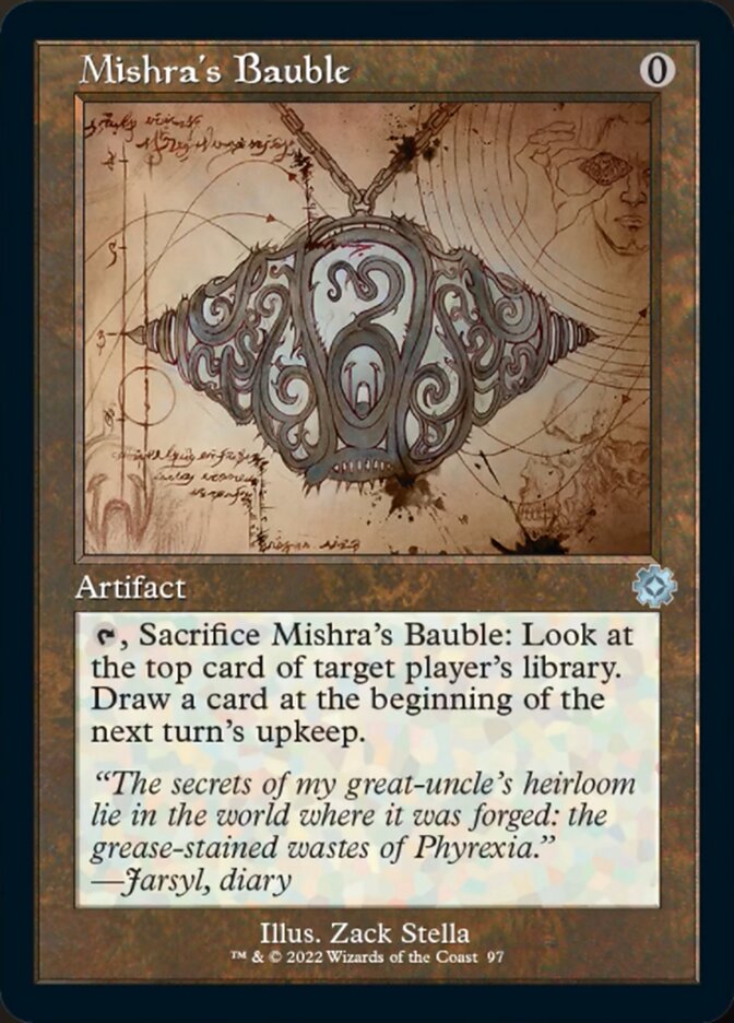 Mishra's Bauble (Retro Schematic) [The Brothers' War Retro Artifacts] 