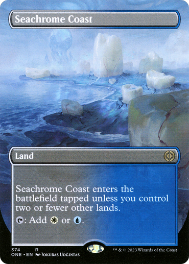 Seachrome Coast (Borderless Alternate Art) [Phyrexia: All Will Be One] 