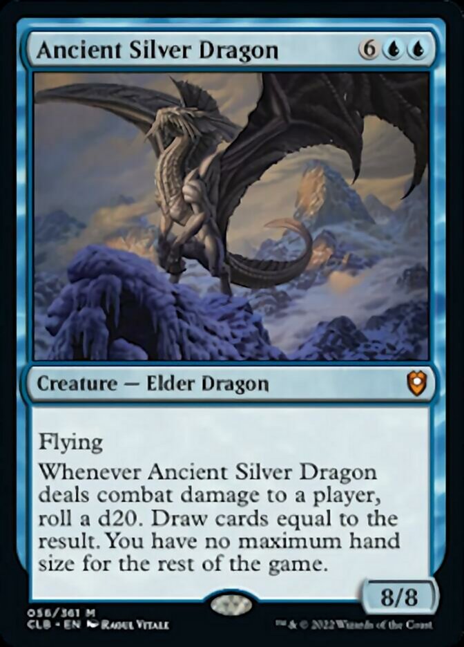 Ancient Silver Dragon [Commander Legends: Battle for Baldur's Gate] 