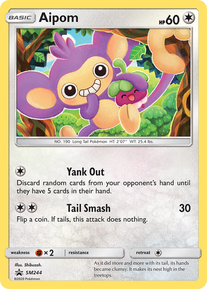 Aipom (SM244) [Sun &amp; Moon: Black Star Promos] 