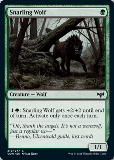 Snarling Wolf [Innistrad: Crimson Vow] 