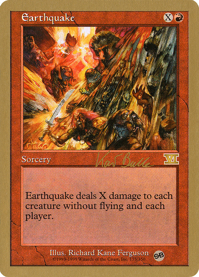 Earthquake (Kai Budde) (SB) [World Championship Decks 1999] 