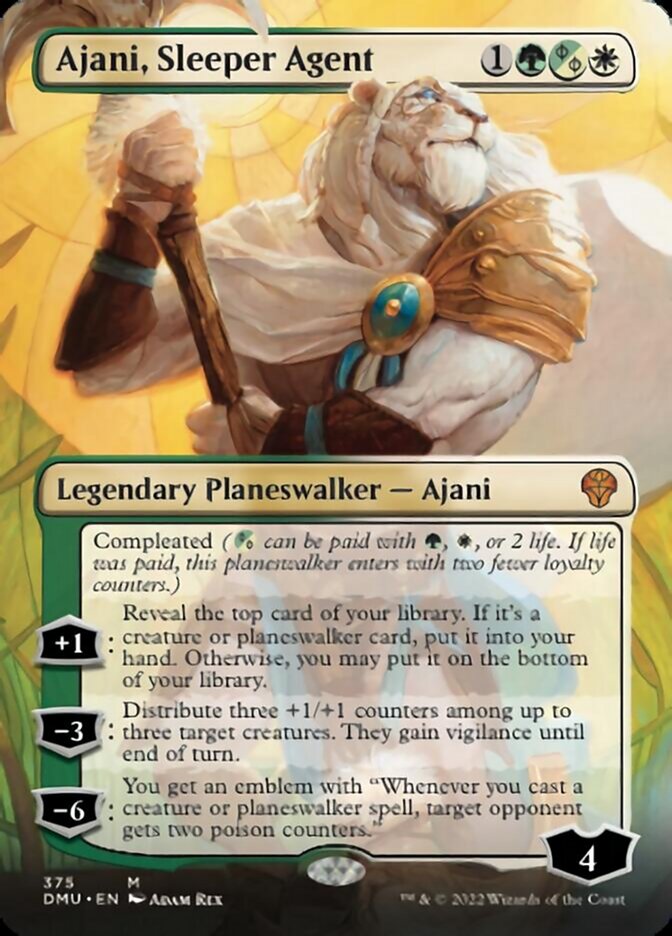 Ajani, Sleeper Agent (Borderless) (375) [Dominaria United] 