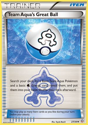 Team Aqua's Great Ball (27/34) [XY: Double Crisis] 