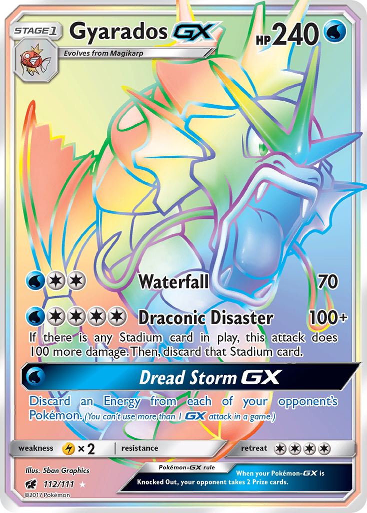 Gyarados GX (112/111) [Sun & Moon: Crimson Invasion] 