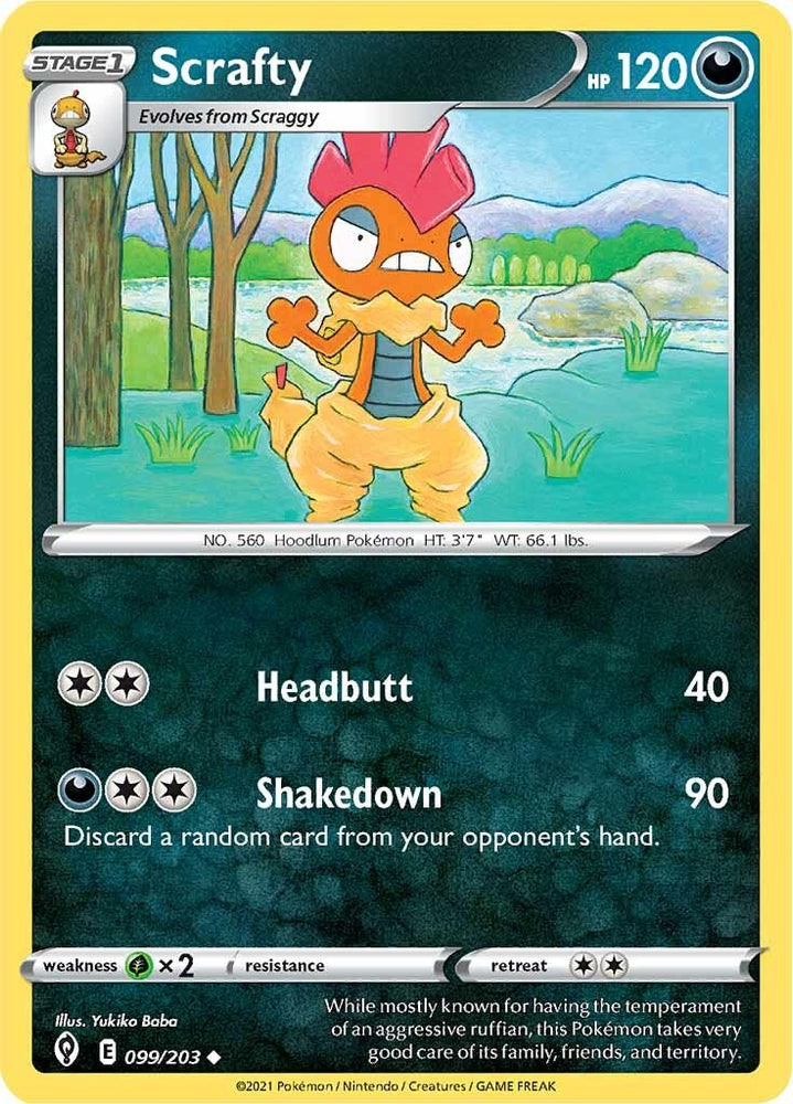 Scrafty (099/203) [Sword &amp; Shield: Evolving Skies] 