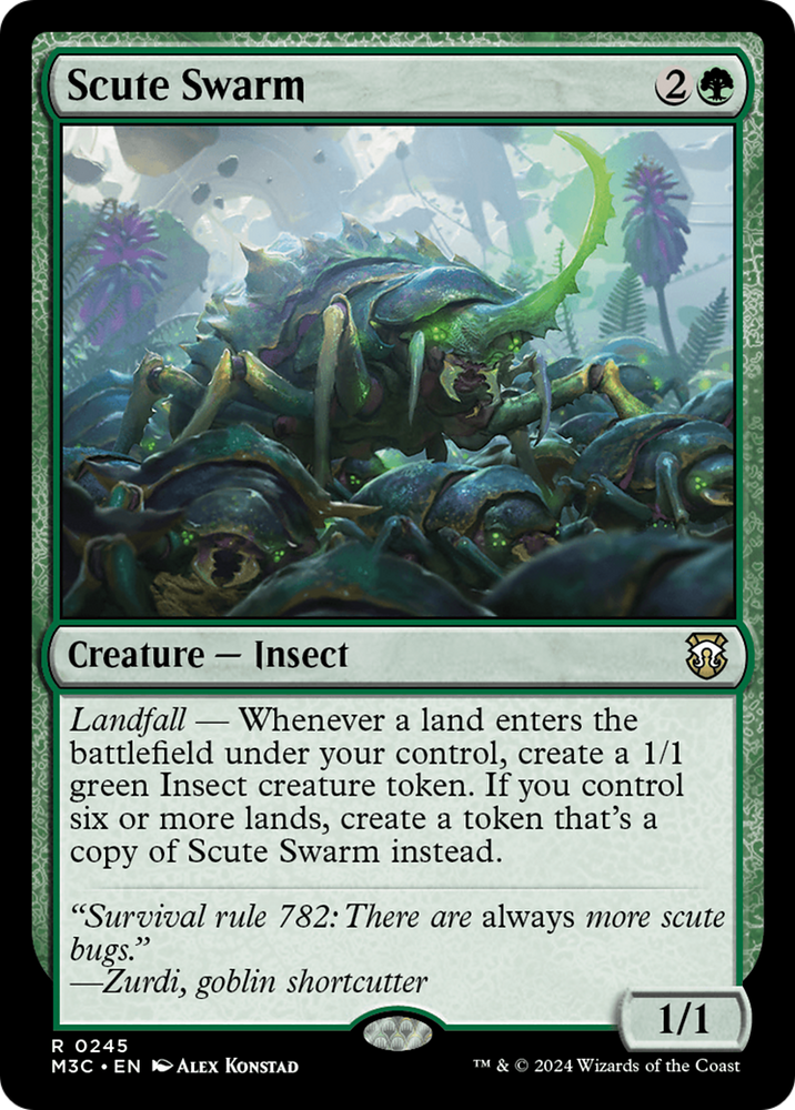 Scute Swarm (Ripple Foil) [Modern Horizons 3 Commander] 