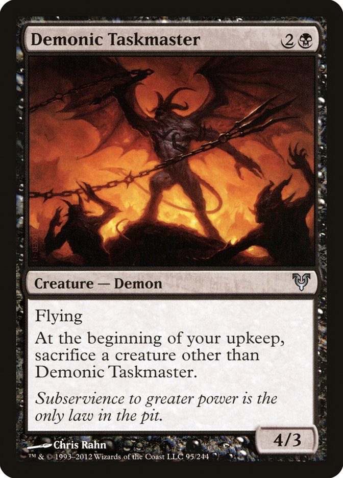 Demonic Taskmaster [Avacyn Restored] 