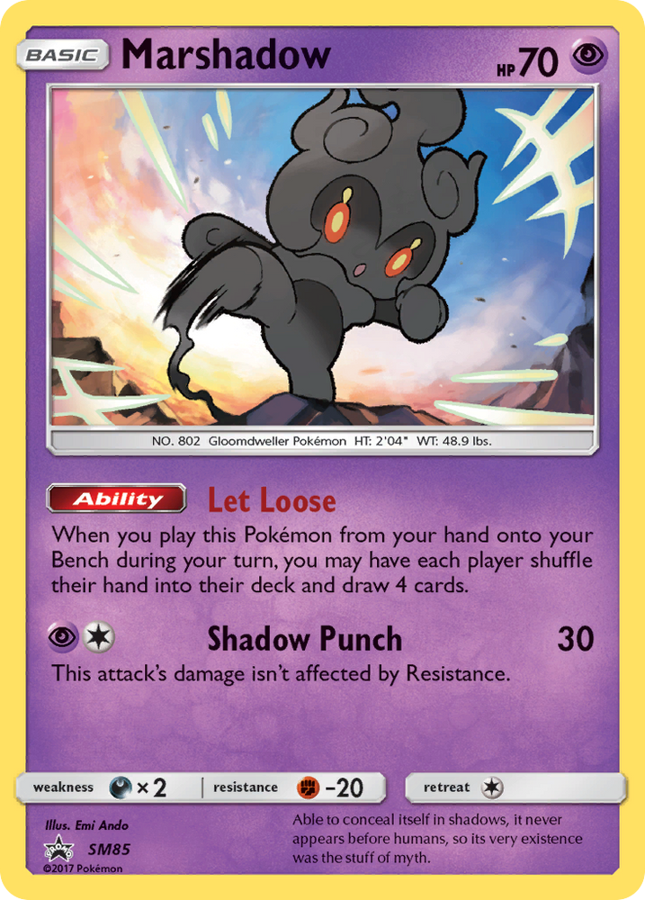 Marshadow (SM85) [Sun &amp; Moon: Black Star Promos] 