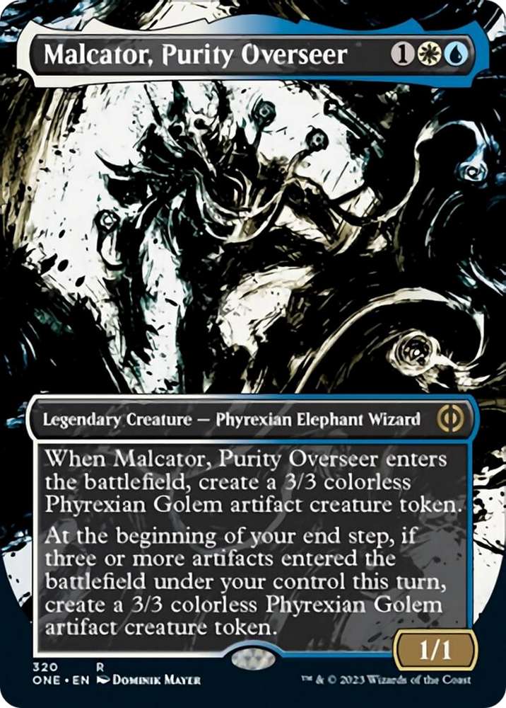 Malcator, Purity Overseer (Borderless Ichor) [Phyrexia: All Will Be One] 