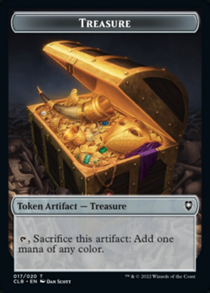 Treasure // Rabbit Double-Sided Token [Commander Legends: Battle for Baldur's Gate Tokens] 