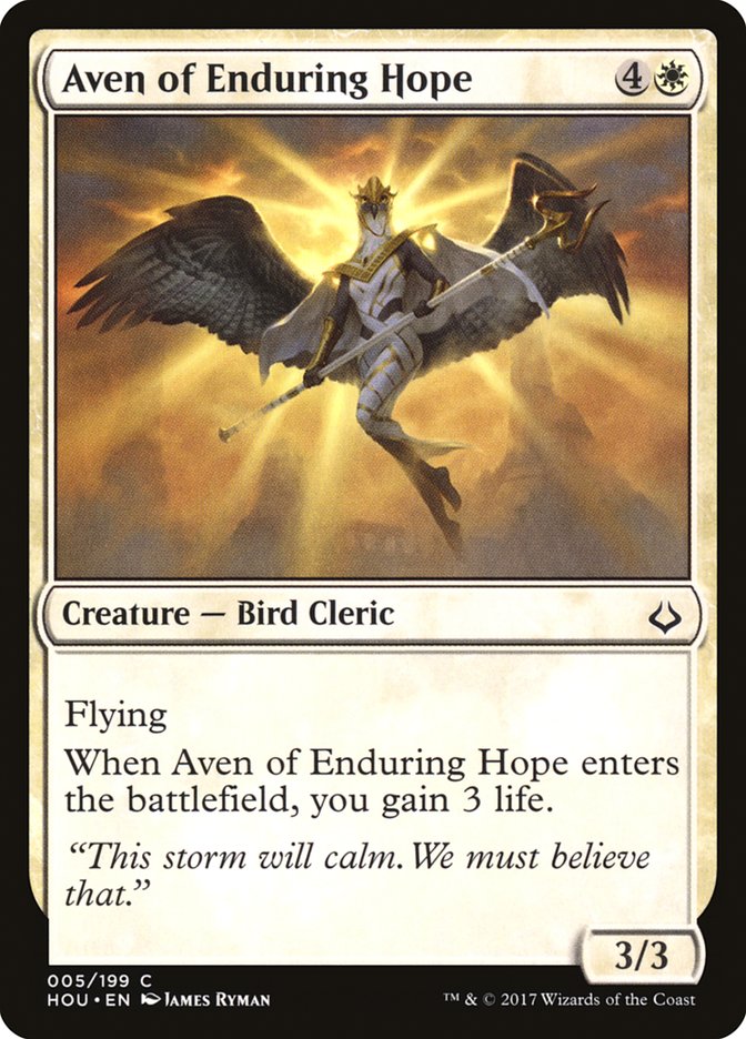 Aven of Enduring Hope [Hour of Devastation]