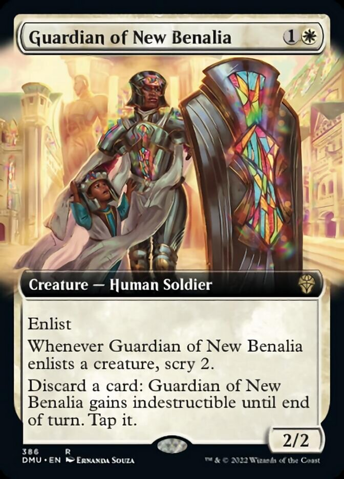 Guardian of New Benalia (Extended Art) [Dominaria United] 