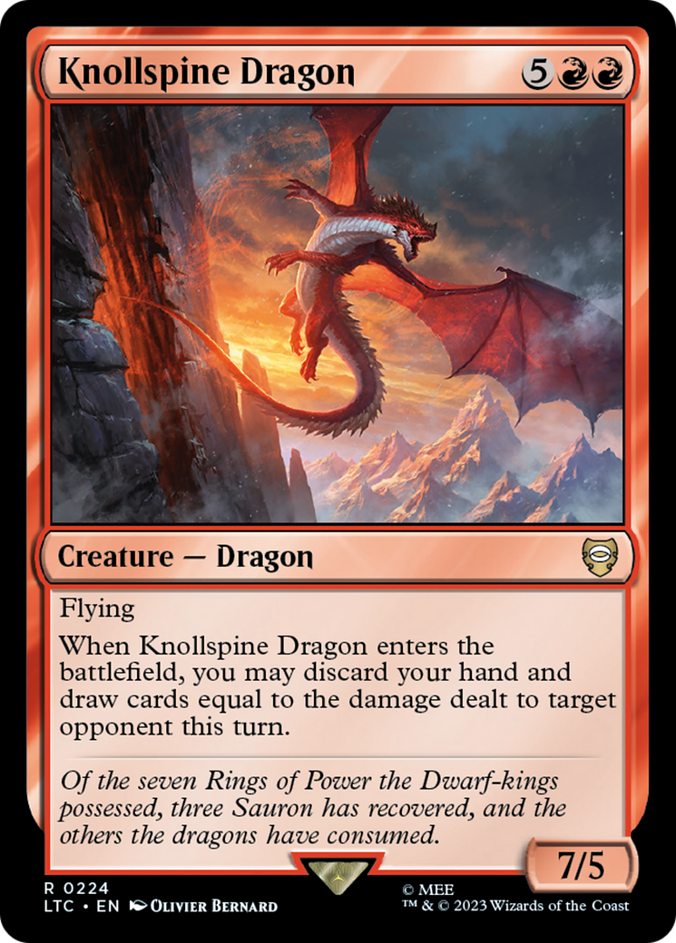 Knollspine Dragon [The Lord of the Rings: Tales of Middle-Earth Commander] 