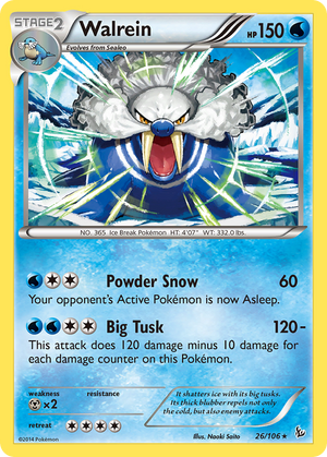 Walrein (26/106) [XY: Flashfire] 