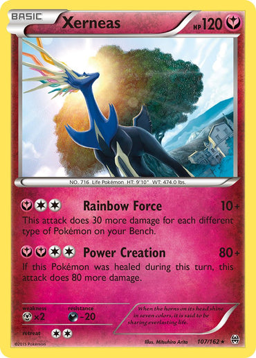 Xerneas (107/162) (Cosmos Holo) (Blister Exclusive) [XY: BREAKthrough] 