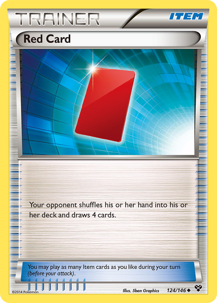 Red Card (124/146) [XY: Base Set] 