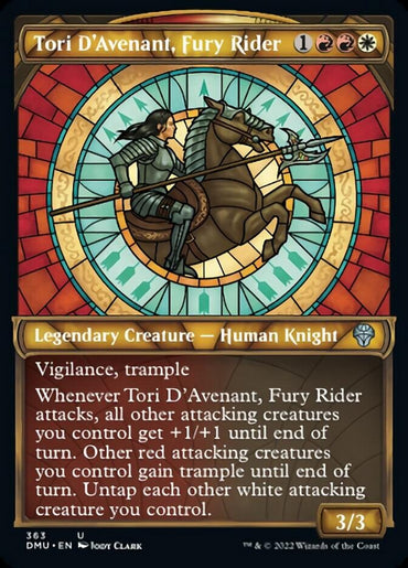 Tori D'Avenant, Fury Rider (Showcase Textured) [Dominaria United] 