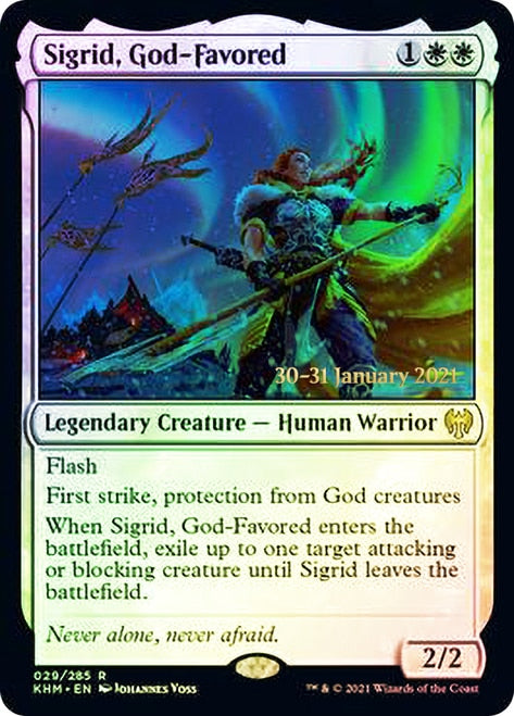 Sigrid, God-Favored [Kaldheim Prerelease Promos] 