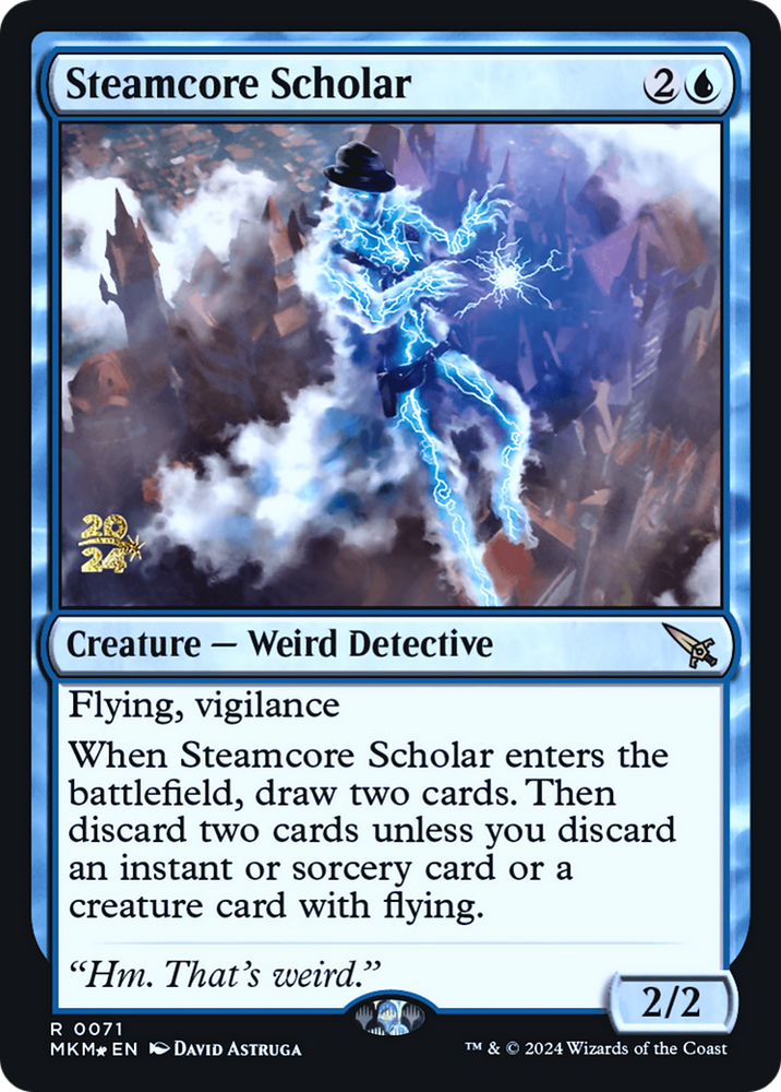 Steamcore Scholar [Murders at Karlov Manor Prerelease Promos] 