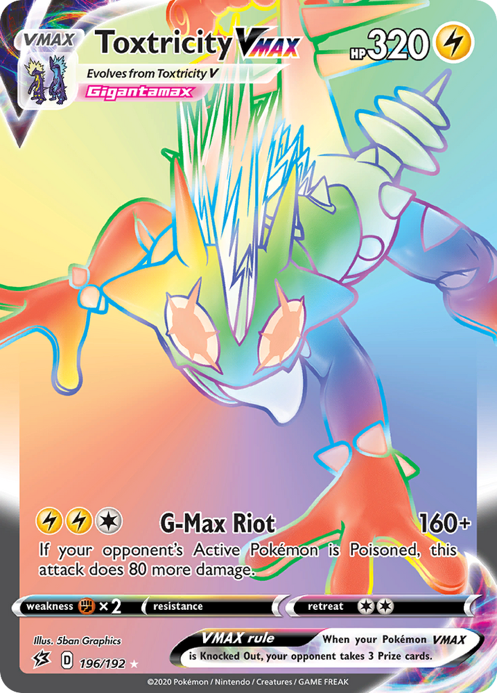Toxtricity VMAX (196/192) [Sword &amp; Shield: Rebel Clash] 