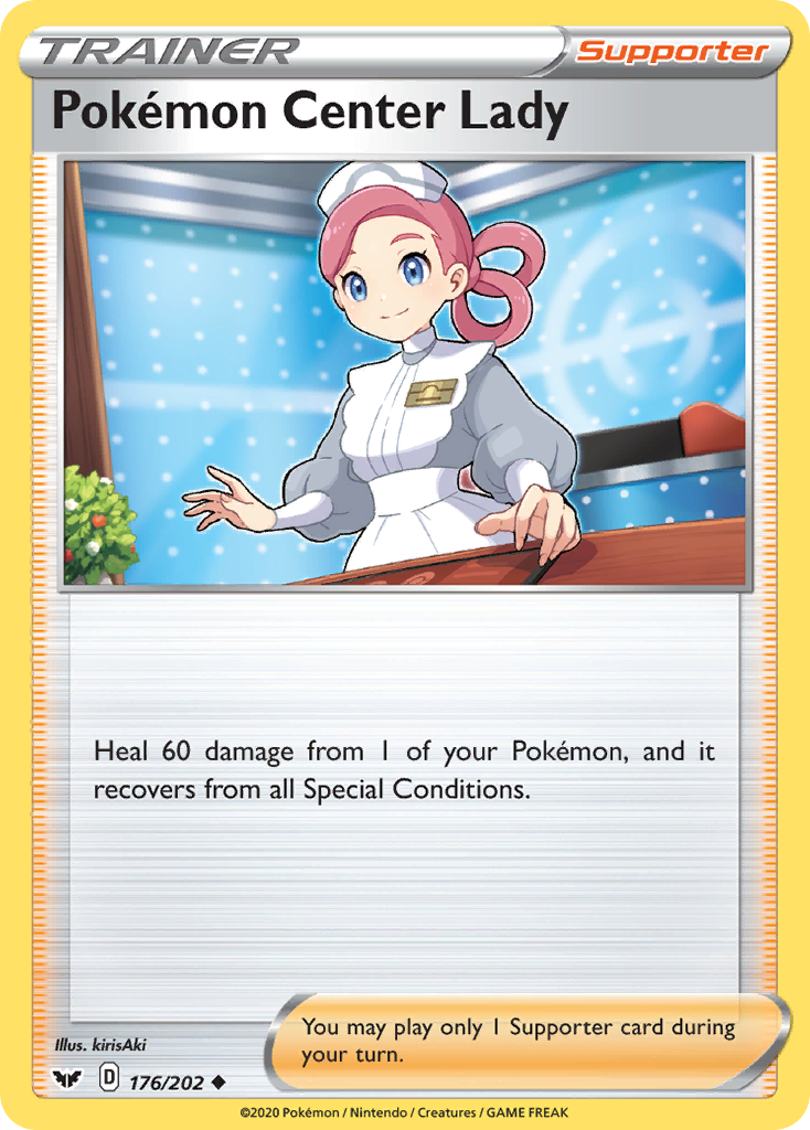 Pokemon Center Lady (176/202) [Sword & Shield: Base Set] 