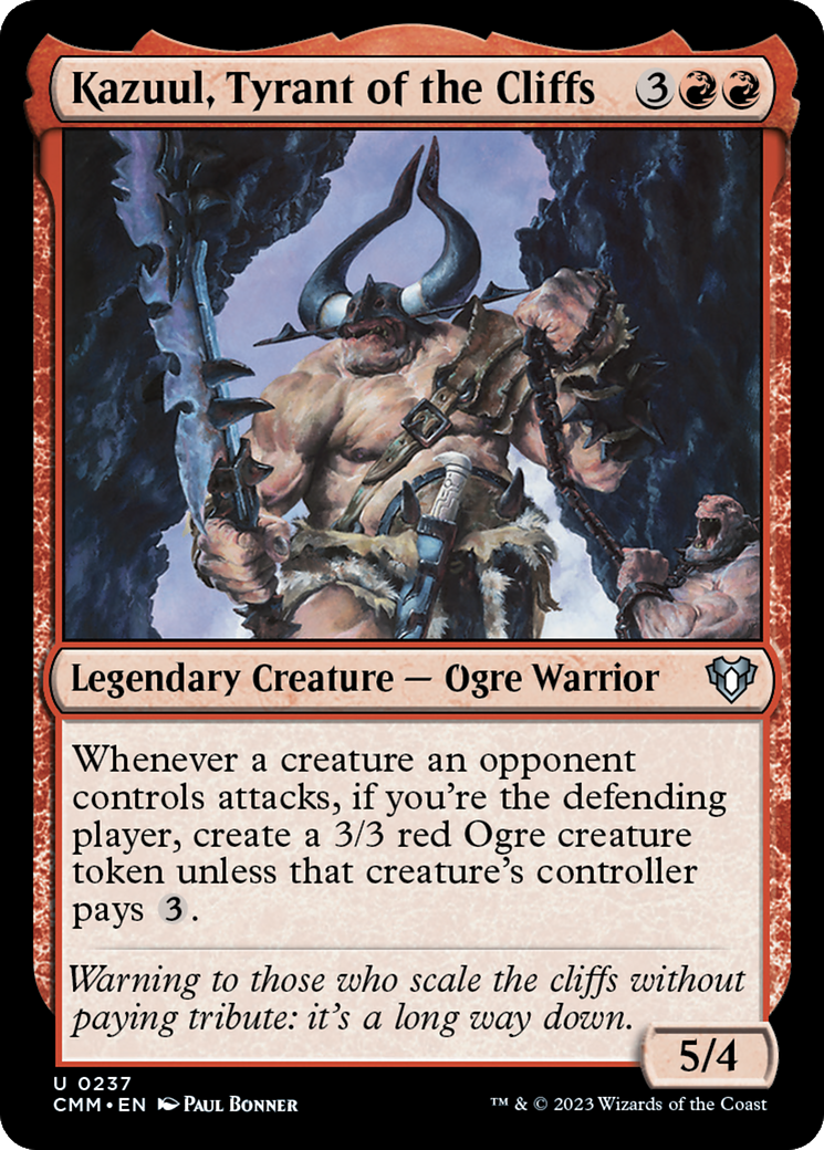 Kazuul, Tyrant of the Cliffs [Commander Masters] 