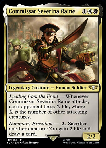 Commissar Severina Raine (Surge Foil) [Warhammer 40,000] 