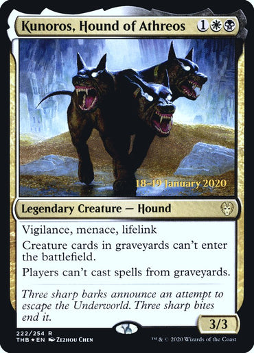 Kunoros, Hound of Athreos [Theros Beyond Death Prerelease Promos]