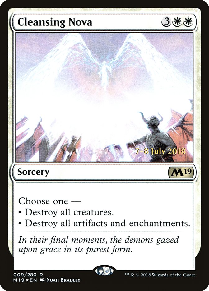 Cleansing Nova [Core Set 2019 Prerelease Promos] 