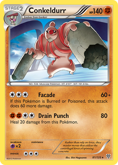 Conkeldurr (81/135) [Black &amp; White: Plasma Storm] 