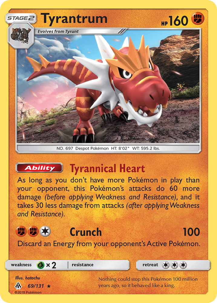 Tyrantrum (69/131) [Sun &amp; Moon: Forbidden Light] 