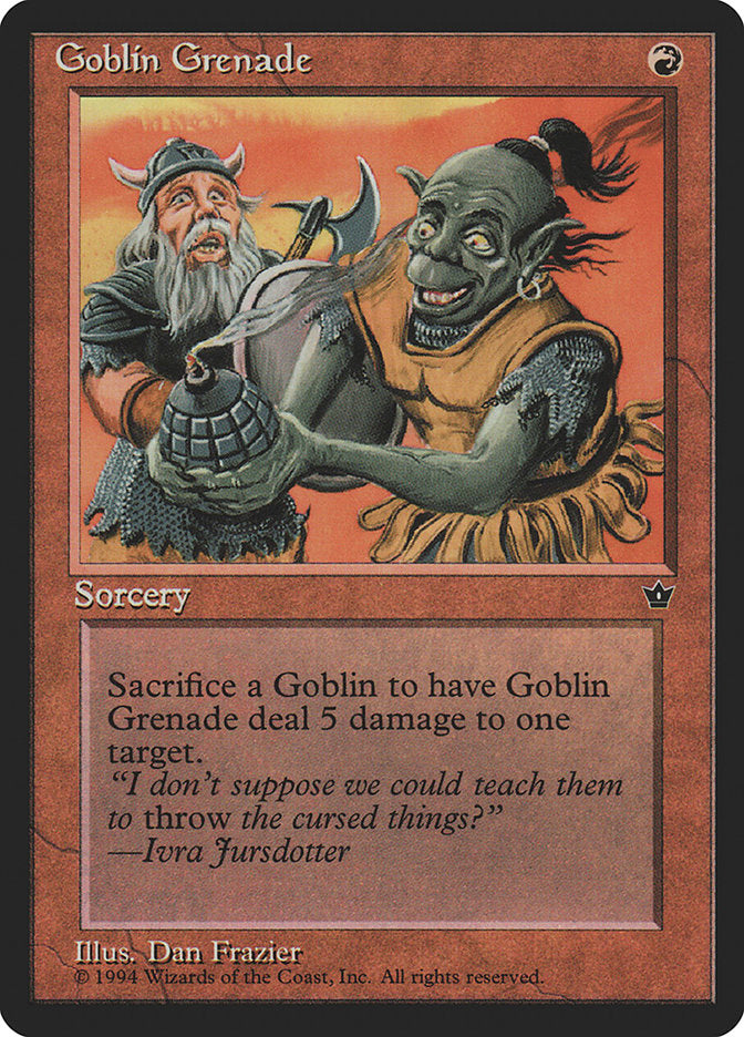 Goblin Grenade (Dan Frazier) [Fallen Empires] 