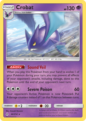 Crobat (66/214) [Sun &amp; Moon: Unbroken Bonds] 