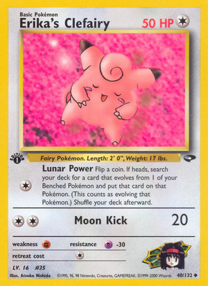 Erika's Clefairy (40/132) [Gym Challenge 1st Edition] 