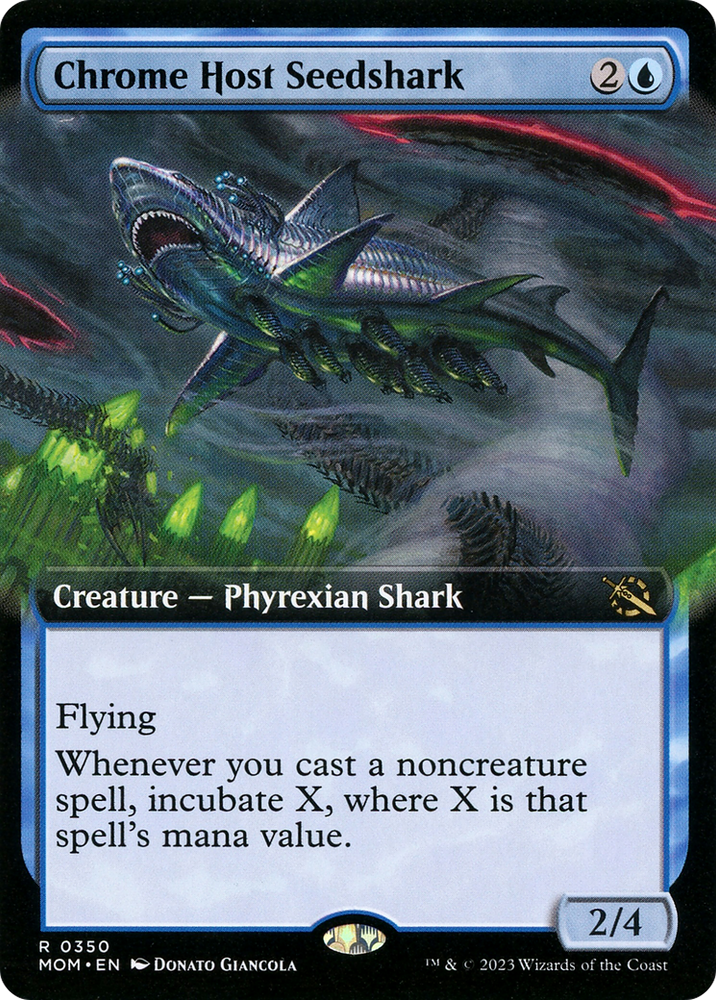 Chrome Host Seedshark (Extended Art) [March of the Machine] 