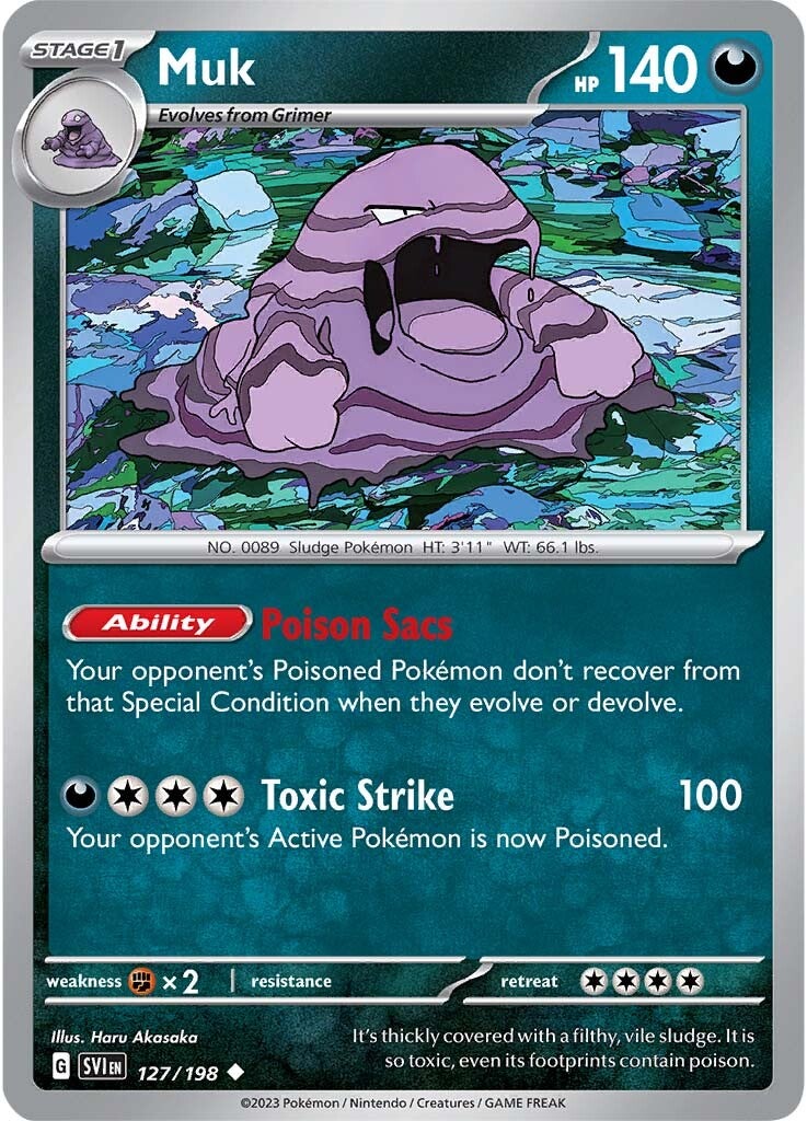 Muk (127/198) [Scarlet & Violet: Base Set] 