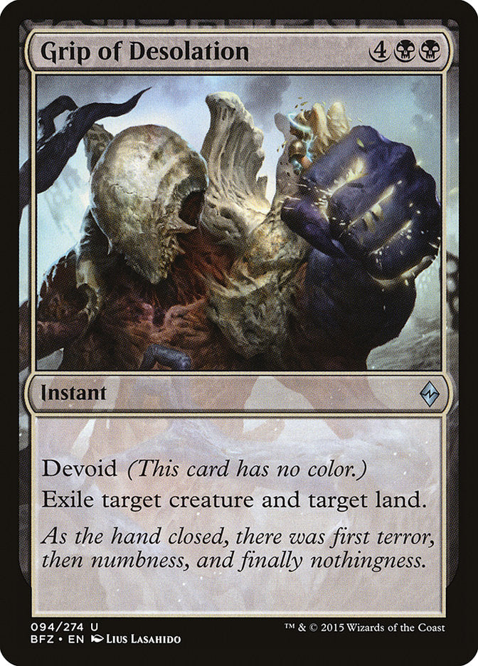 Grip of Desolation [Battle for Zendikar] 