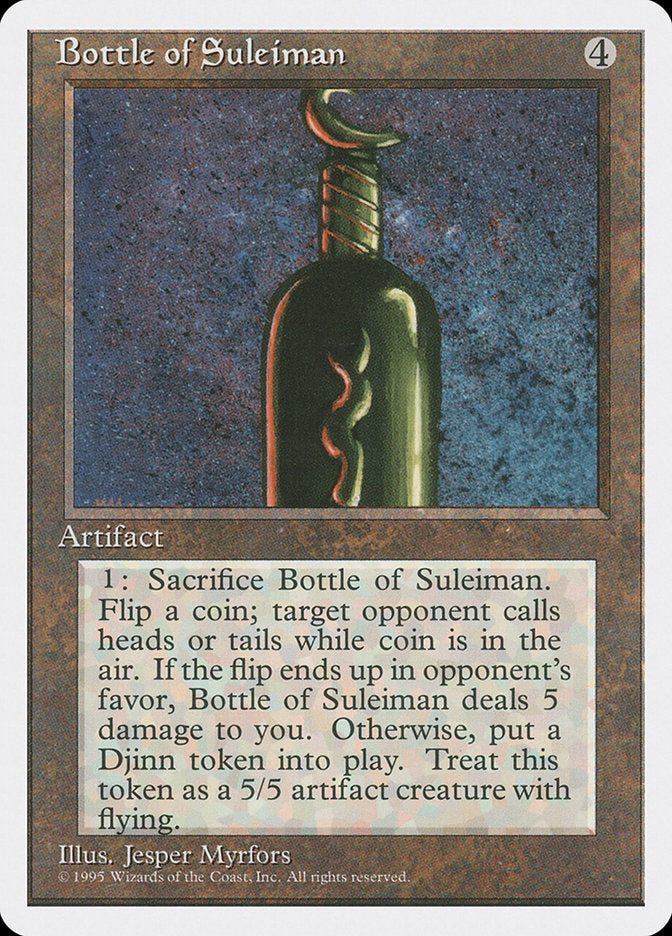 Bottle of Suleiman [Fourth Edition] 