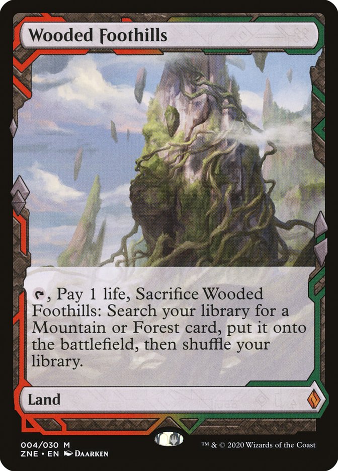 Wooded Foothills (Expeditions) [Zendikar Rising Expeditions] 