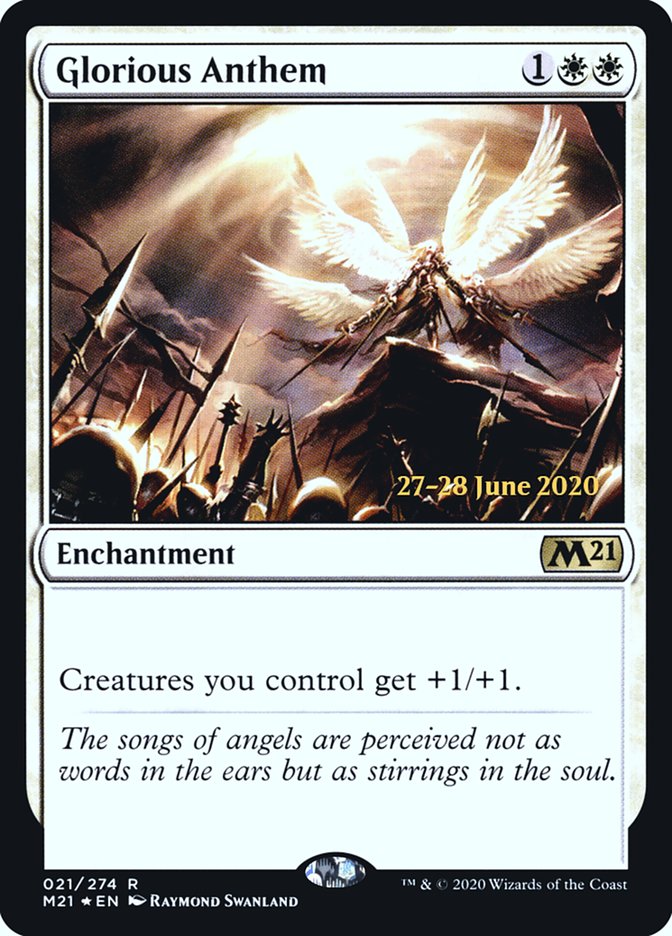 Glorious Anthem [Core Set 2021 Prerelease Promos] 